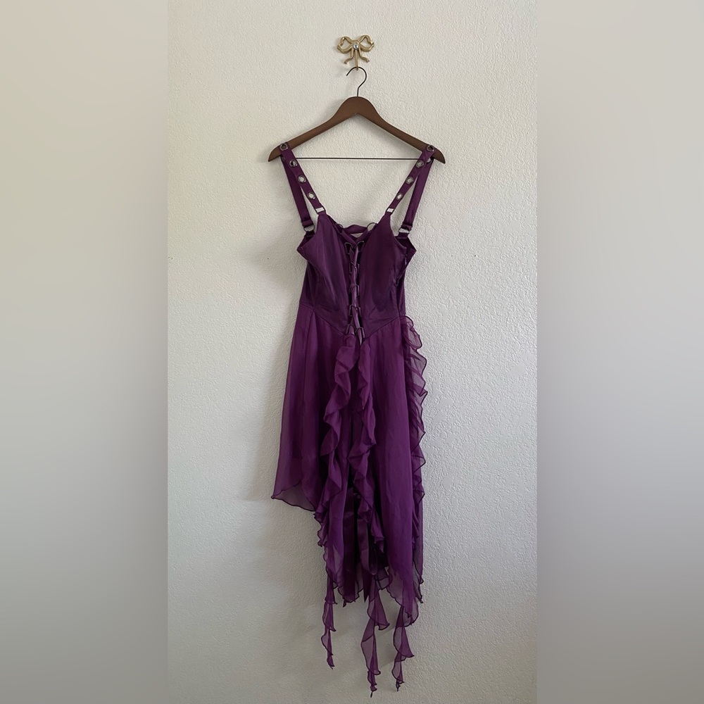 Dolls Kill / Current Mood Purple Life’s No Fairytale Midi Dress Size Large
